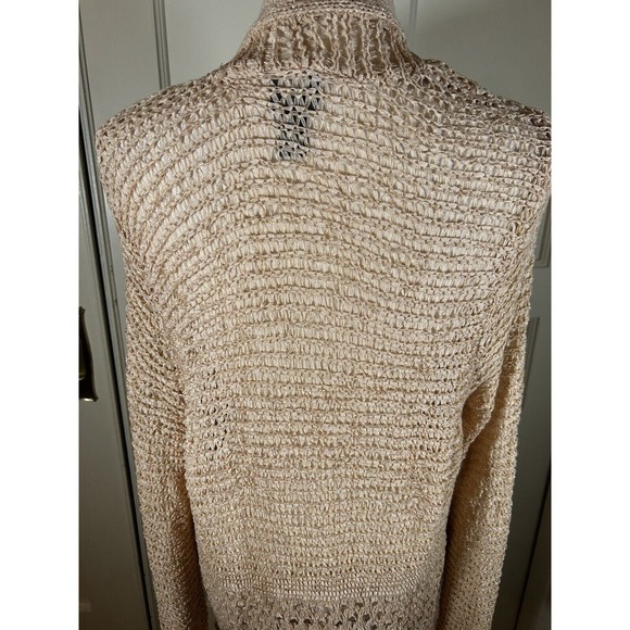 Chicos Women’s Travelers Collection Fringe Cardigan Size Large - Picture 9 of 16